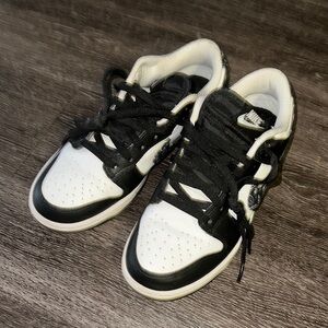 Kids Black and White Sneakers